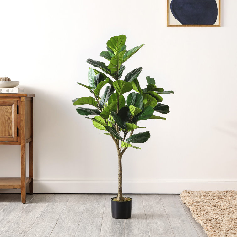 Freeport Park® Faux Fiddle Leaf Fig Potted Tree | Wayfair