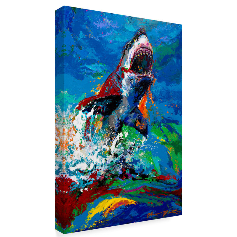 Trademark Art The Lawyer Breeching Great White Shark Acrylic