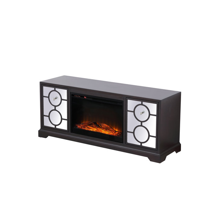 Mercer41 Mcneal Solid Wood Tv Stand For Tvs Up To 65 Inches With
