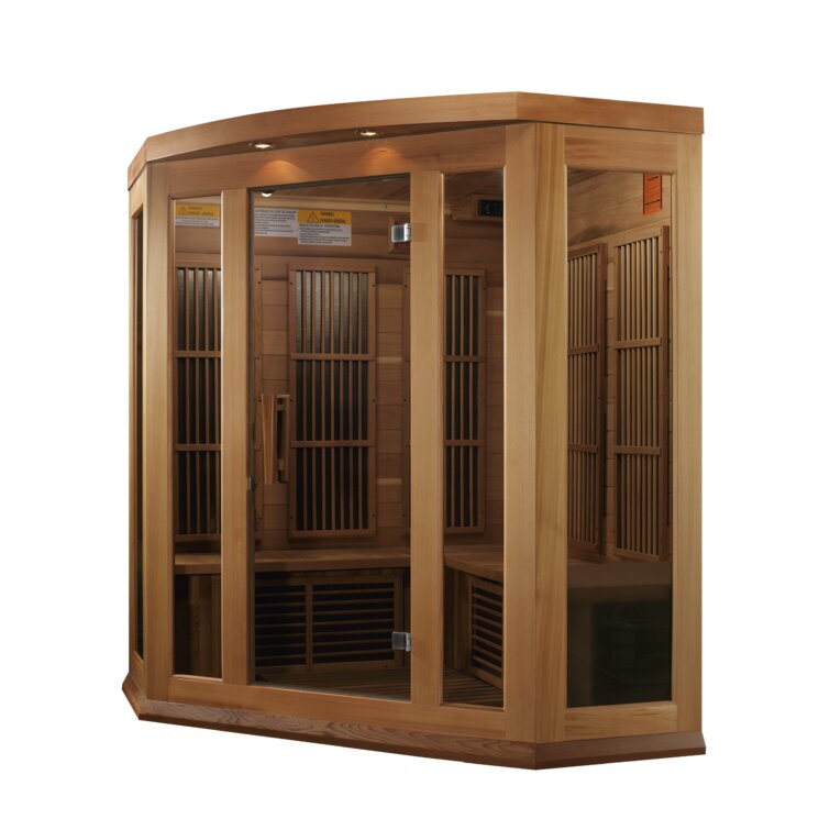 Dynamic Infrared 3 - Person Indoor FAR Infrared Sauna in Cedar ...
