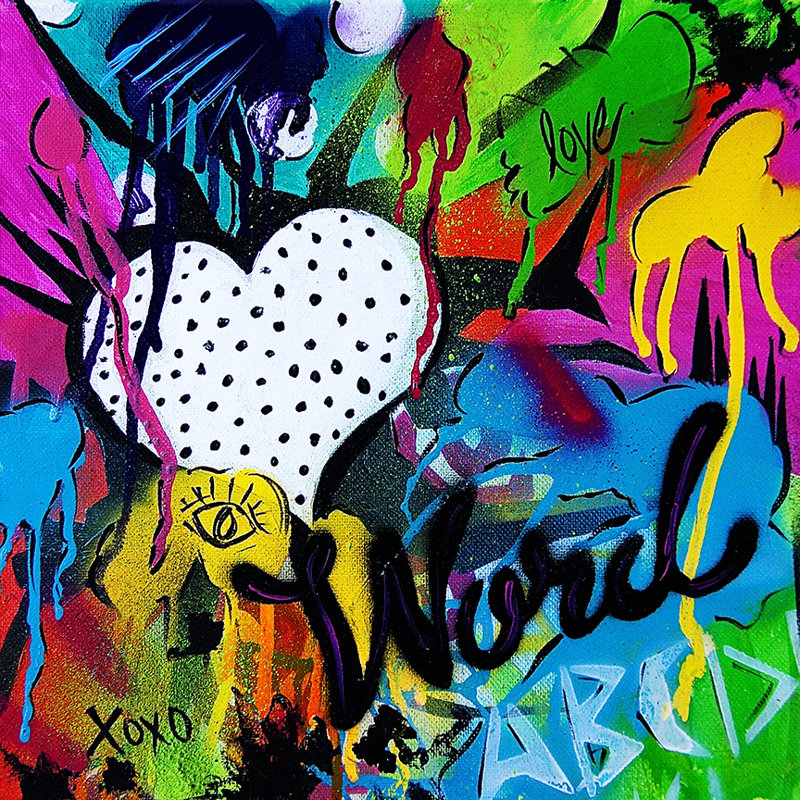 Buy Art For Less Say The Word Girly Graffiti By Timmery Pop
