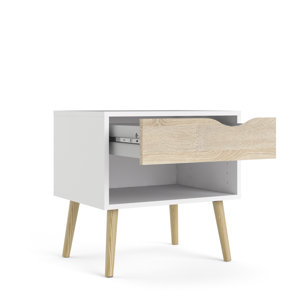Mid Century Nightstand Walnut