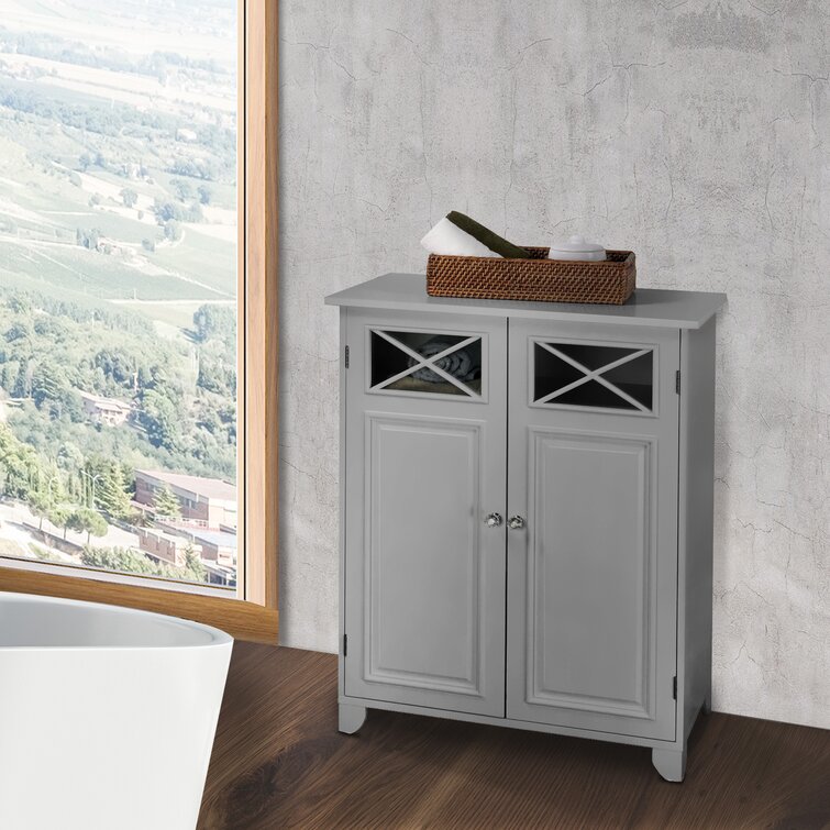 Brambly Cottage Mcginty 66cm W X 86 4cm H X 33cm D Free Standing Bathroom Cabinet Reviews Wayfair Co Uk