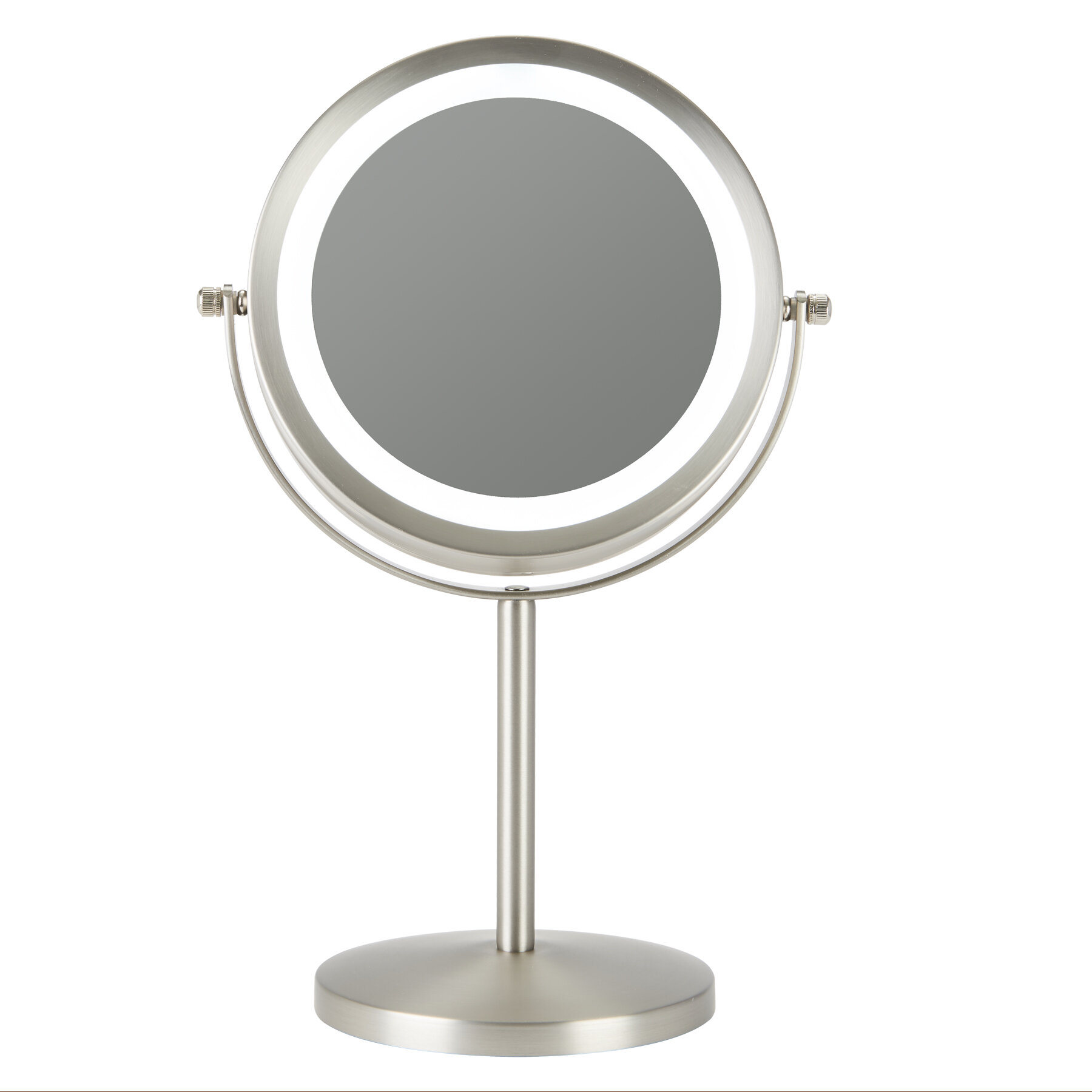 Everly Quinn Weddle Double Sided Glam Lighted Magnifying Makeup Shaving Mirror Reviews Wayfair