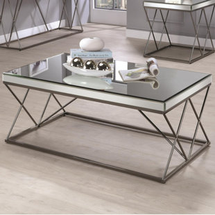 Kellogg Modern Mirrored Coffee Table by Mercer41 Best Choices