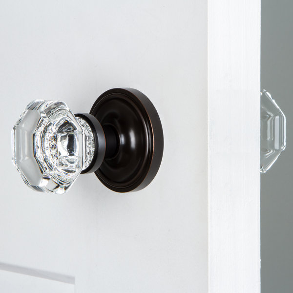 Classic Rosette Set With Elan Levers Left Hand Double Dummy In Polished Brass Old Door Knobs. 