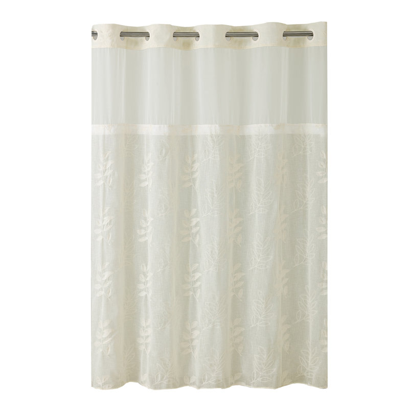 Hookless Palm Leaves Shower Curtain Reviews Wayfair