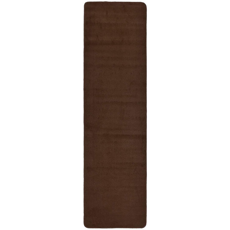 Laude Run Patankar Solid Slip Skid Resistant Rubber Back Brown Slip Skid Resistant Rubber