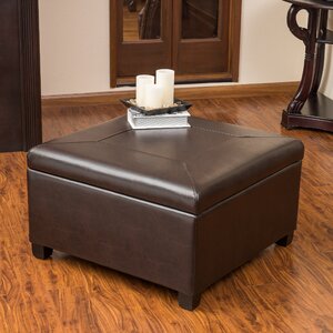 Bostonian Leather Storage Ottoman