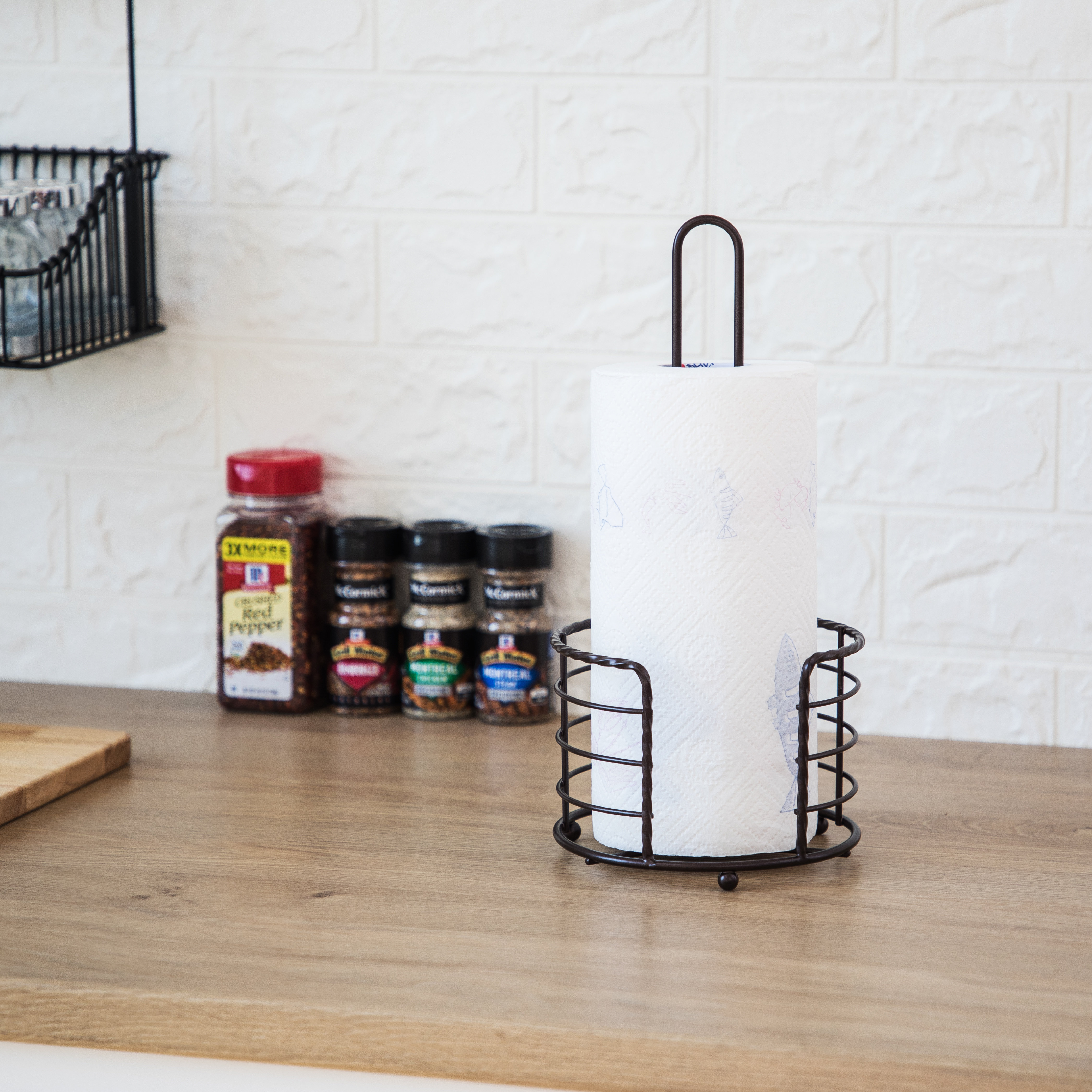 oil rubbed paper towel holder