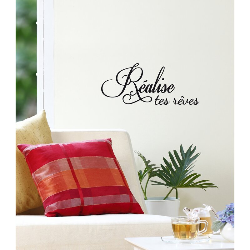 ADZif Réalise Tes Rêves FR Wall Decal | Wayfair