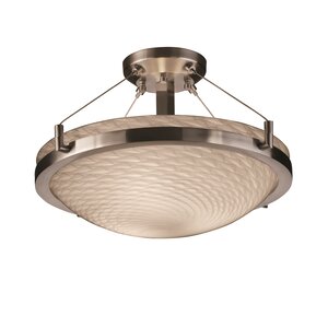 Rocky Round Semi Flush Mount