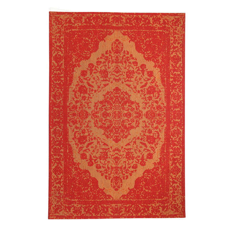 Latitude Vive Ayon Hand Tufted Orange Indoor Outdoor Rug Wayfair