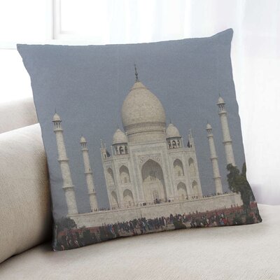 Phokas Sites Taj Mahal 14 Throw Pillow East Urban Home Cover Material: Synthetic