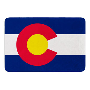 Flag of Colorado II by Bruce Stanfield Bath Mat