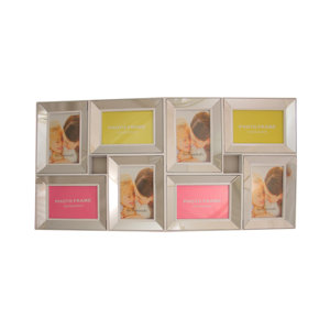 Trimmed Glass Encased Collage Wall Decoration Picture Frame