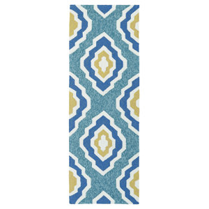 Escape Hand-Tufted Blue Indoor/Outdoor Area Rug