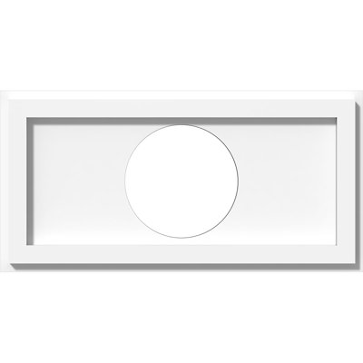 Rectangle Architectural Grade PVC Contemporary Ceiling Medallion