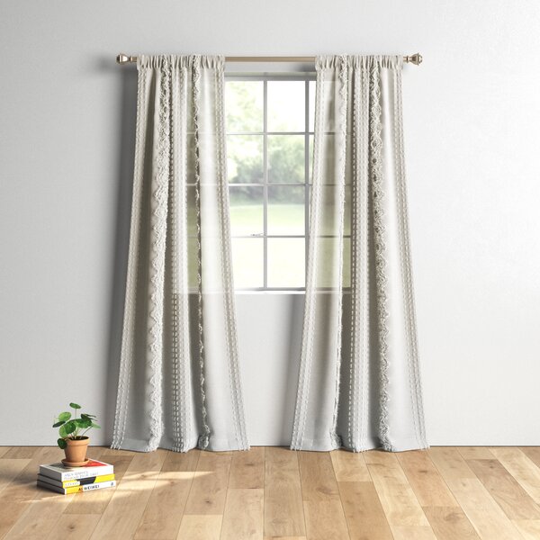 100% Cotton Plain Readymade Pair of Curtains RingTop Eyelet Curtains Unlined