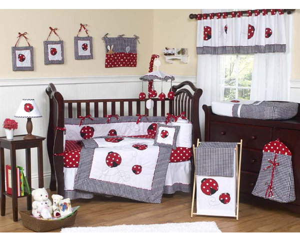 ladybug bedding set for crib