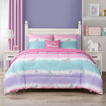 teal unicorn bedding