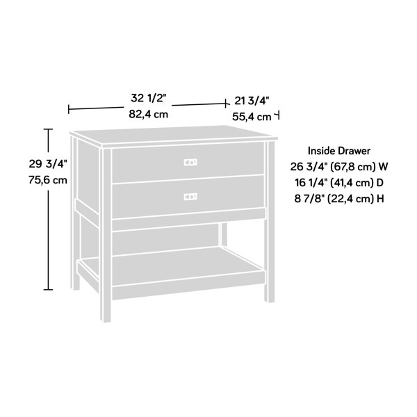Steelside™ Mccampbell 32.44'' Wide 1 -Drawer Lateral Filing Cabinet ...