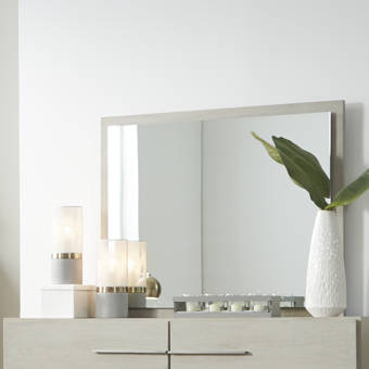 House Of Hampton Withrow Wooden Glamorous Beveled Dresser Mirror Wayfair