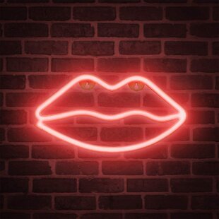 New Kiss Love Neon Sign Acrylic Light Lamp Poster 14" Heart Bar Man Cave