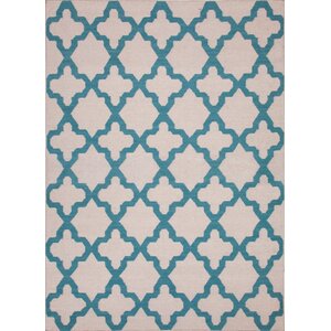 Rickman Antique Geometric White Area Rug