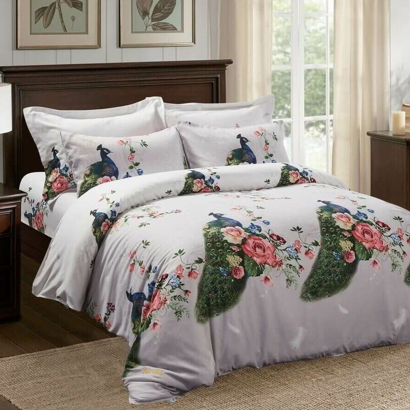 peacock bedding