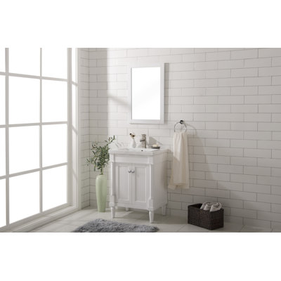 ( Missing Top ) Jaida 24" Single Bathroom Vanity Set