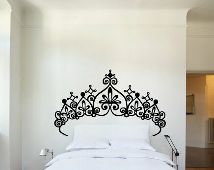 Crown Princess Lexi Large Wall Sticker Choice of Size and Colours Baby Vinyl Decal Bed Room Nursery Art Girl