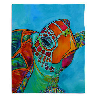 Bay Isle Home Bourland Loggerhead Turtle Throw Wayfair