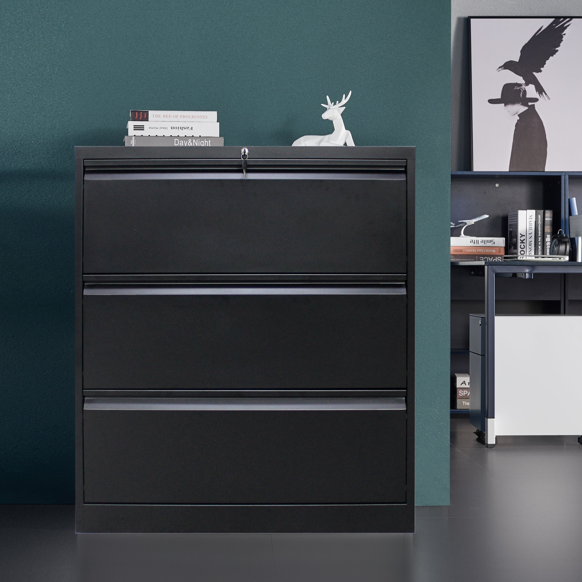 Inbox Zero 3 Drawer Lateral Filing Cabinet Wayfair