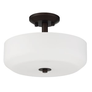 Quartz 3-Light Semi Flush Mount