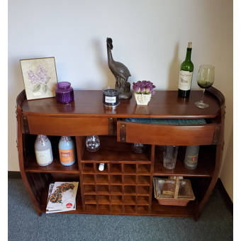 Gracie Oaks Kiely Bar With Wine Storage Wayfair
