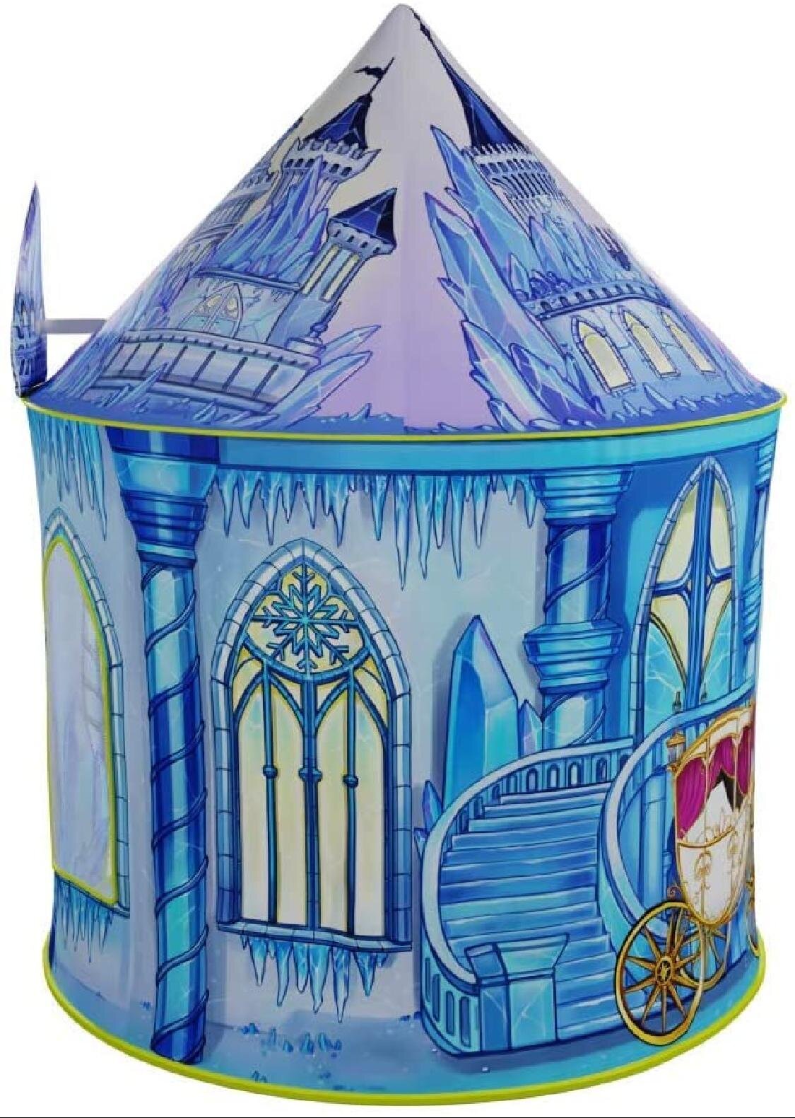 Storage Bag Unique Castle Design for Indoor and Outdoor Fun Ice Castle Princess Play Tent Imaginative Games & Gift Foldable Playhouse Toy 