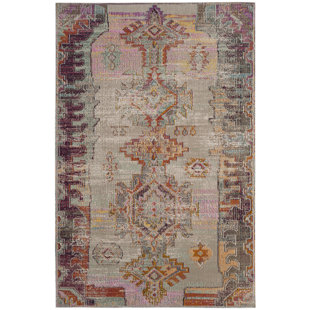 Modern Purple Area Rugs Allmodern Chaya Light Gray Purple Area Rug