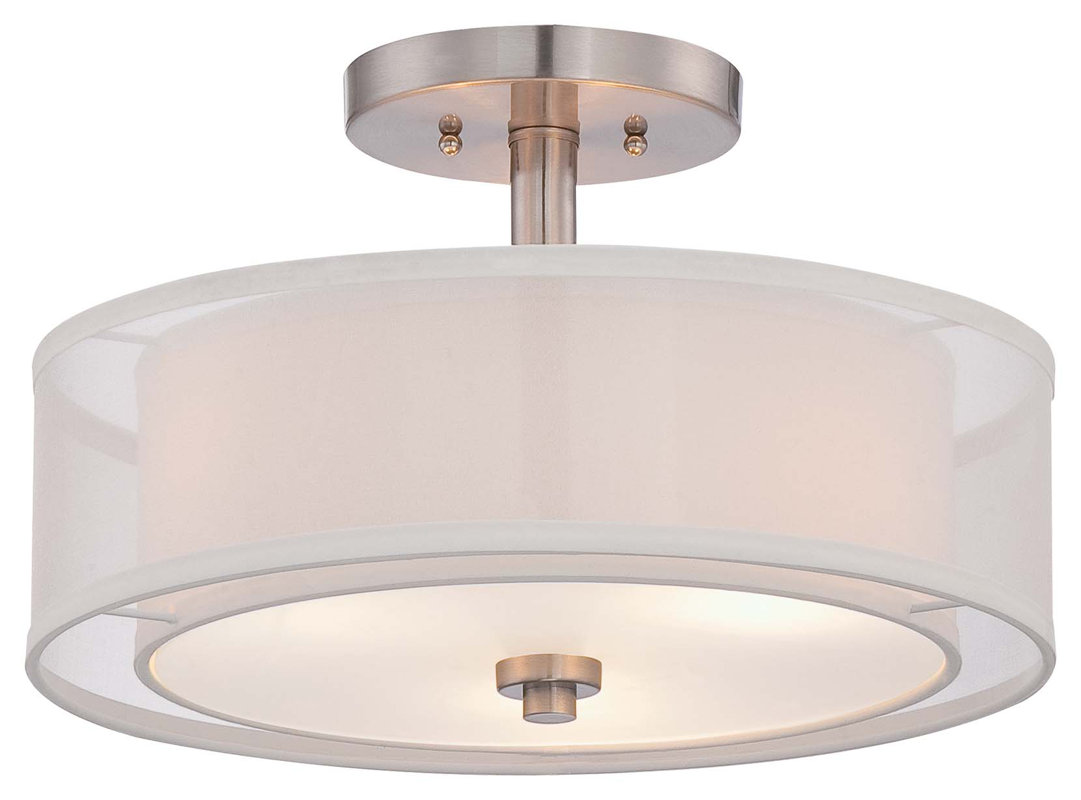 Mercury Row Bensenville Light Drumcylinder Semi Flush Mount - Defaultname mercury row bensenville light drumcylinder semi flush mount - defaultname