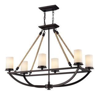 Pull Chain Chandelier Wayfair Stach 6 Light Chain Shaded Chandelier