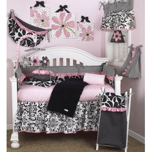 Girly 7 Piece Crib Bedding Set