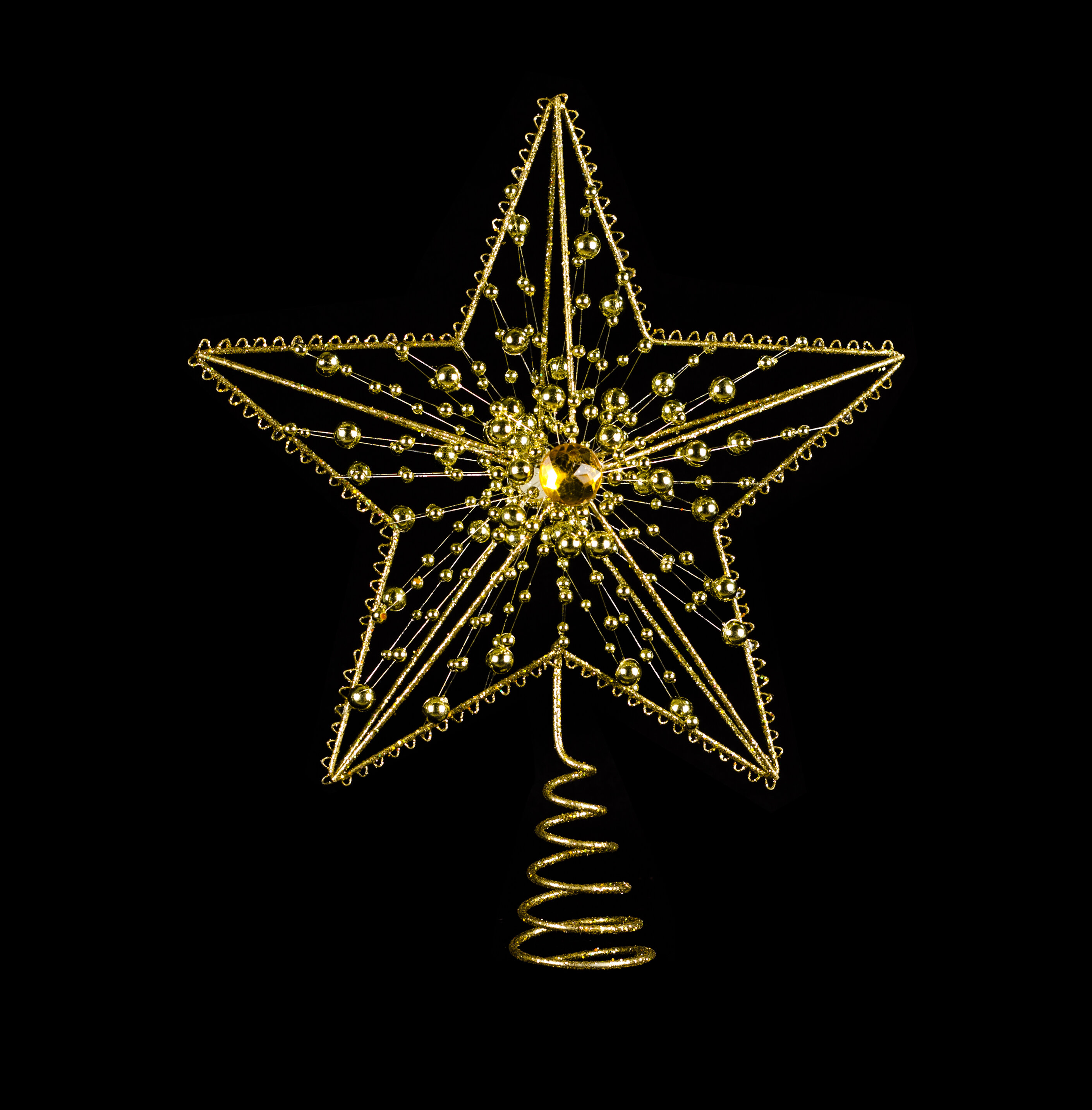 The Holiday Aisle® Jeweled Metal Star Tree Topper | Wayfair