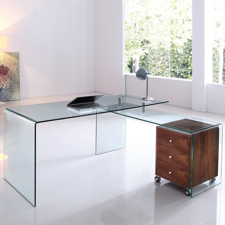 acrylic desk with drawers