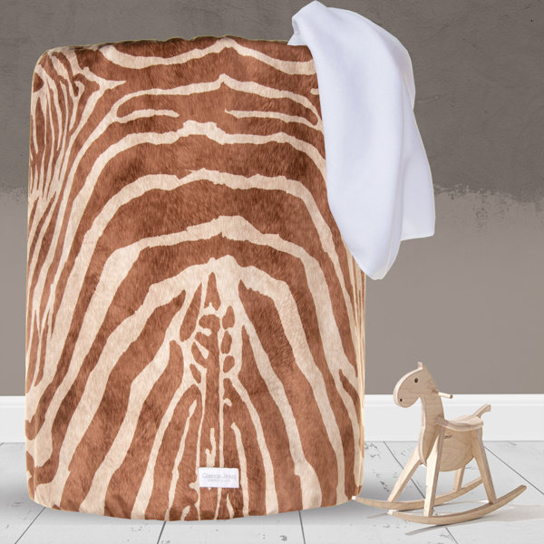 Isabelle Max Large Laundry Basket Collapsible Storage Bin Nursery For Baby Boys And Girls Zebra Animal Print For Boys And Girls Black White Wayfair