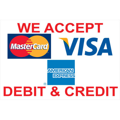 Visa Amex Banner NeoPlex Size 24 H x 36 W