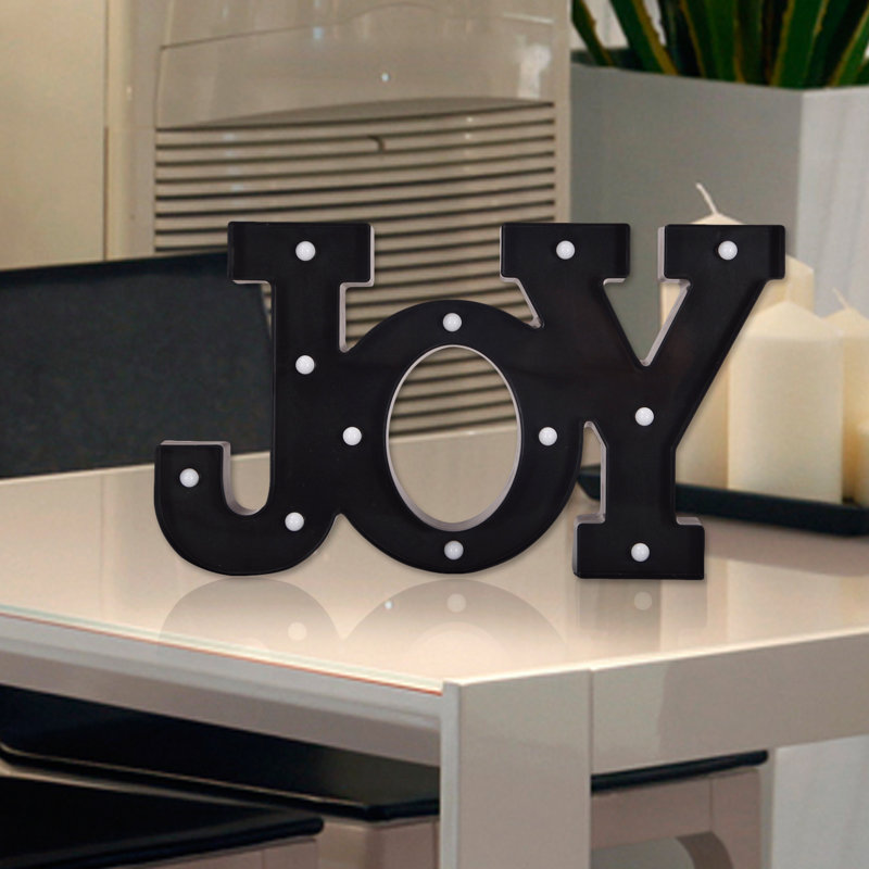 Winston Porter Rustic Led Plastic Letter Wall Decor Wayfair