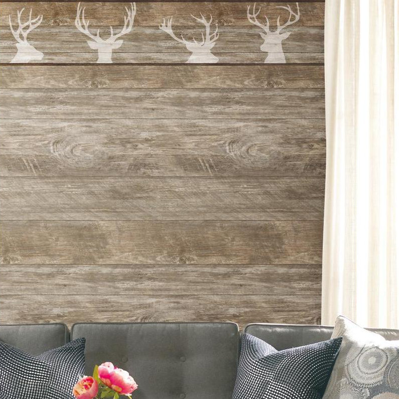 York Wallcoverings 33 L X 20 5 W Rough Cut Lumber Wallpaper Roll