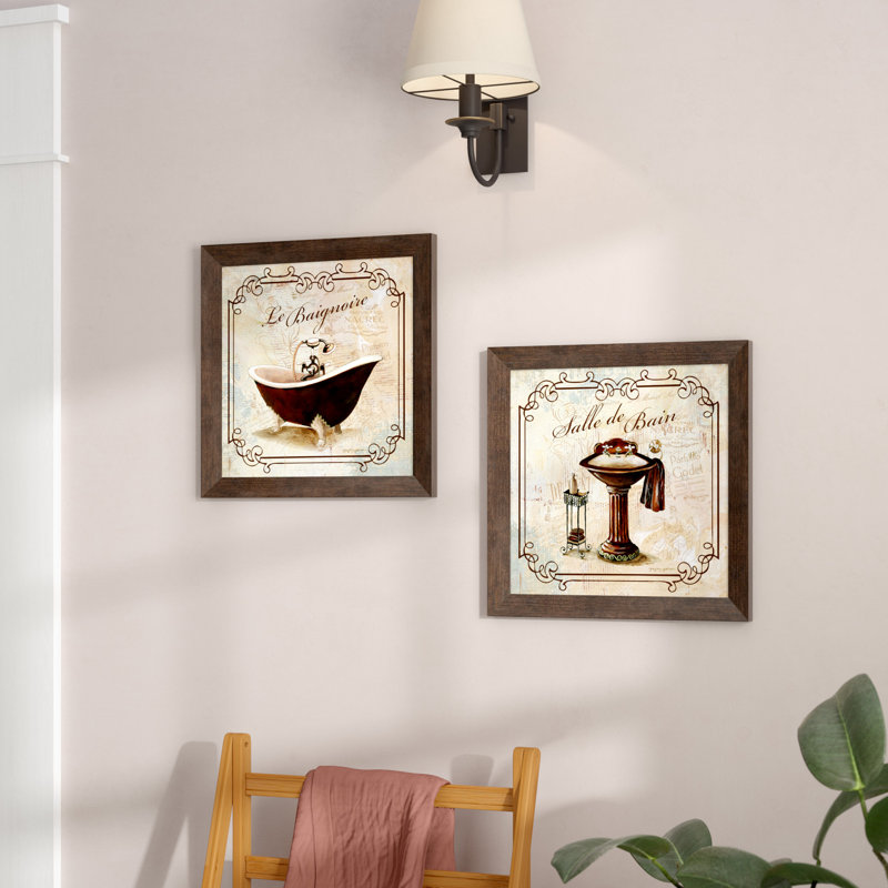 Red Barrel Studio Classic Prints For Decorating Bathroom Salle