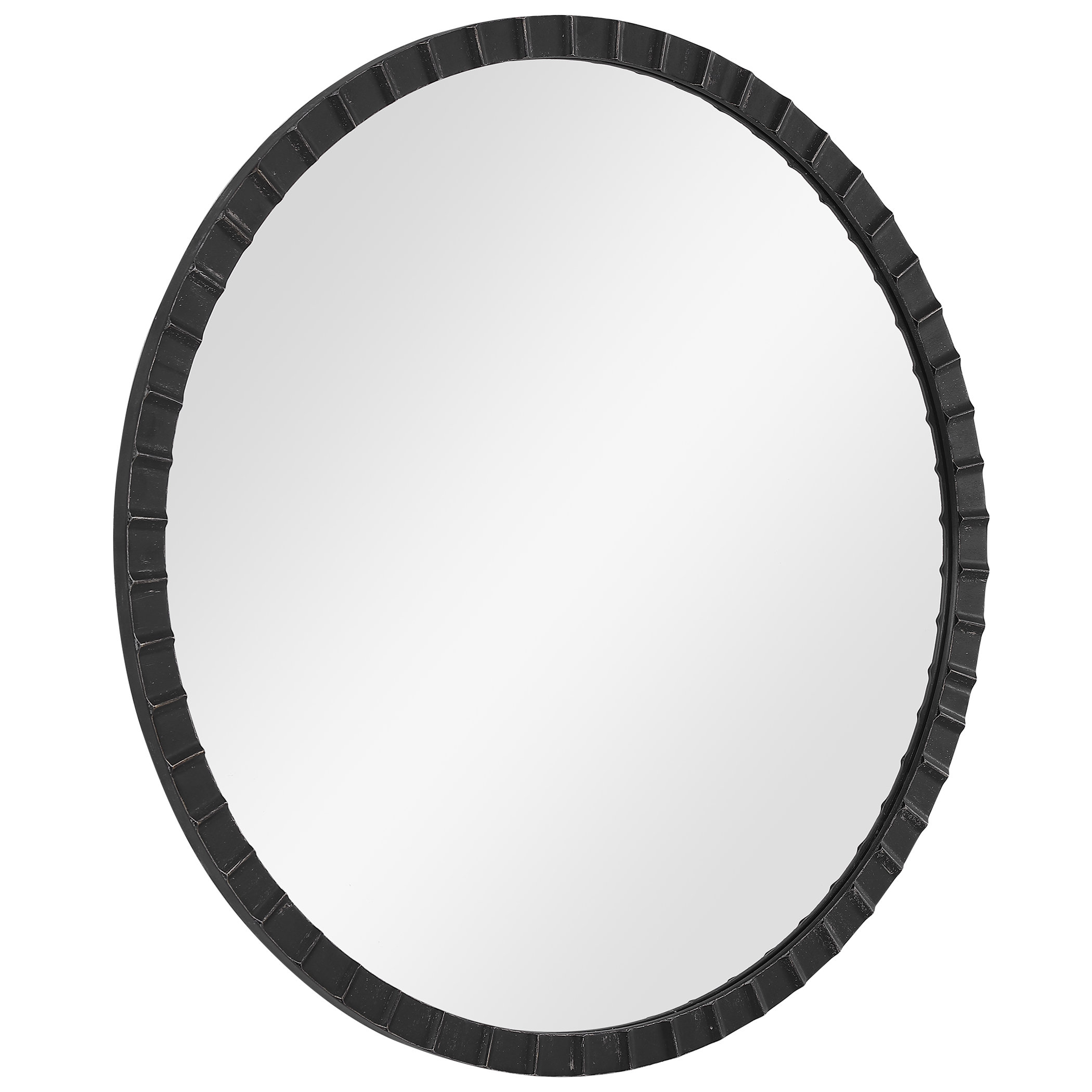 Latitude Run® Round Industrial Mirror Wayfair