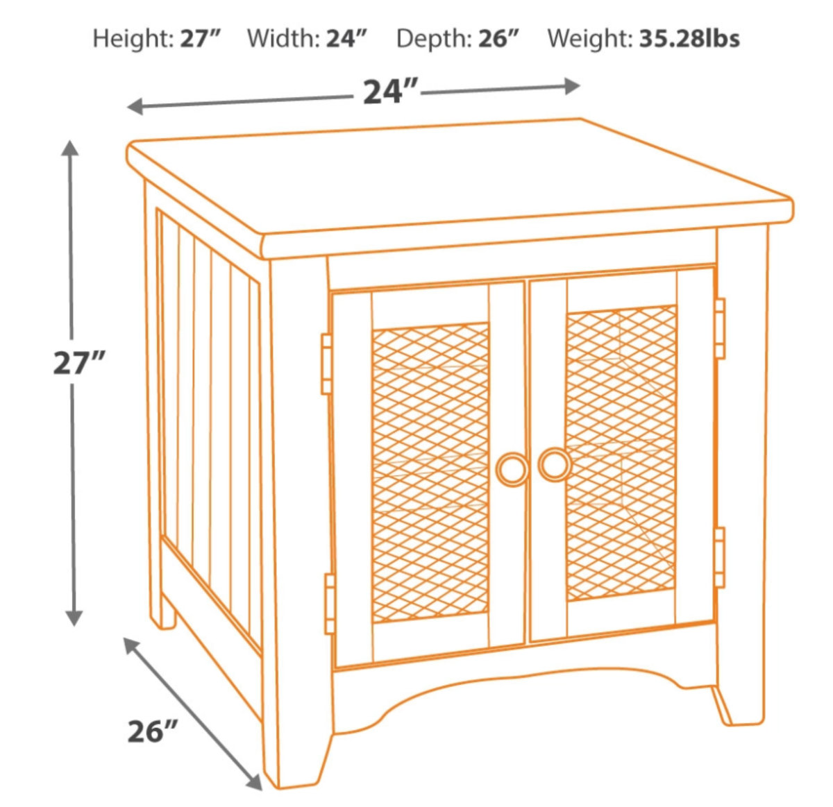Gracie Oaks Etha 27'' Tall End Table & Reviews | Wayfair